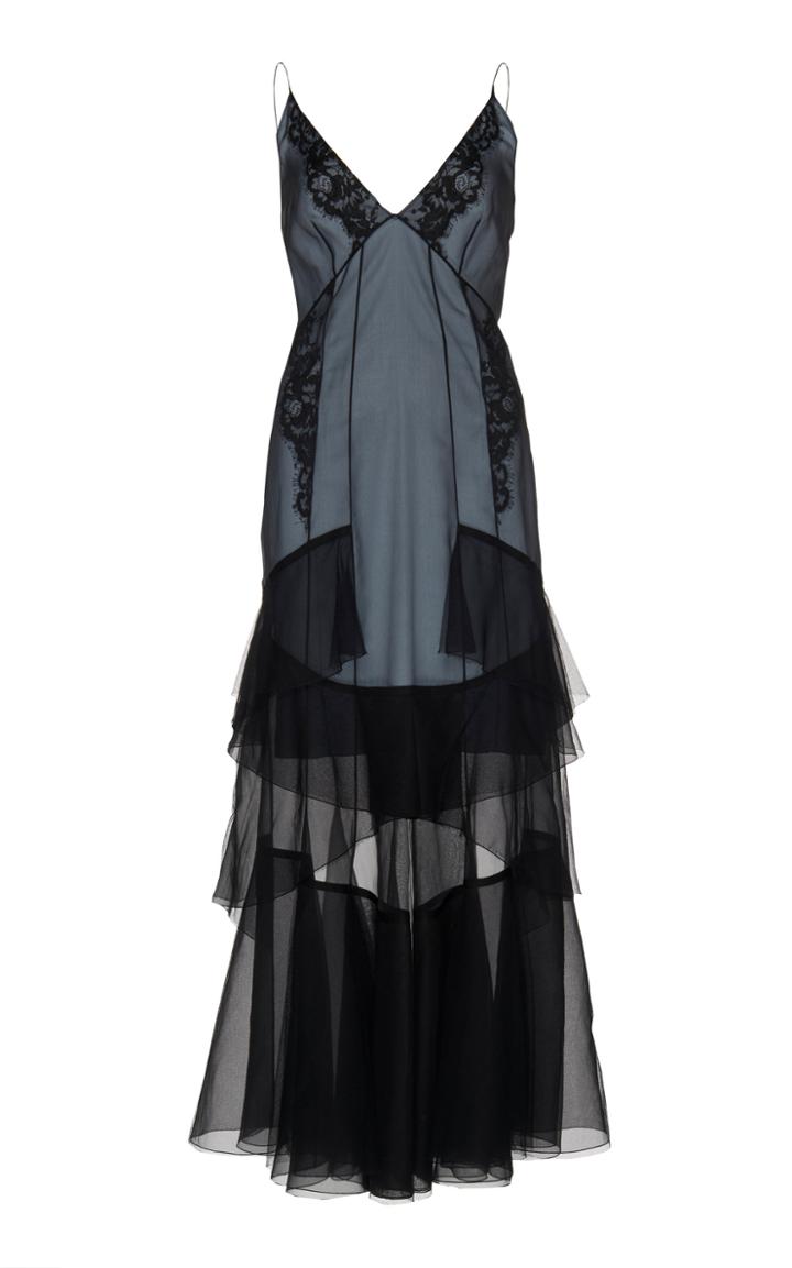 Olivier Theyskens Sheer Silk Dress
