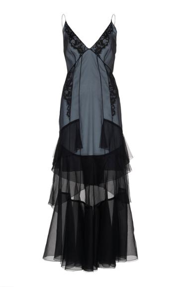Olivier Theyskens Sheer Silk Dress