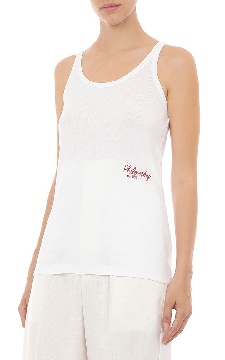 Moda Operandi Philosophy Di Lorenzo Serafini Ribbed Cotton-jersey Tank Top