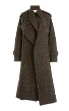 Moda Operandi Victoria Beckham Herringbone Woven Cape Coat