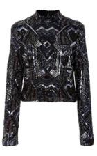 Rodarte Beaded Long Sleeve Blouse