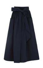 Moda Operandi Martin Grant Belted Cotton A-line Midi Skirt