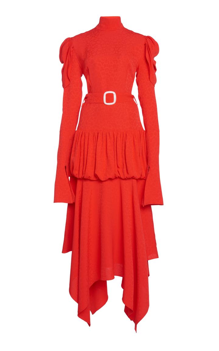 Matriel Draped Belted Dress