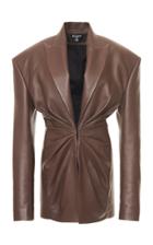 Moda Operandi Balmain Structured Leather Blazer