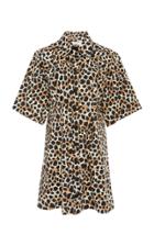 Sea Printed Mini Shirt Dress