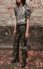 Michael Kors Collection Low-rise Jacquard Cargo Flare Pants