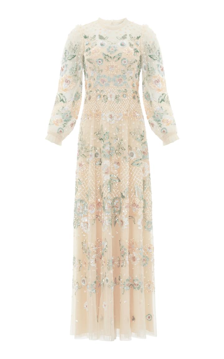 Moda Operandi Needle & Thread Rosalie Sequin-embellished Gown Size: 8