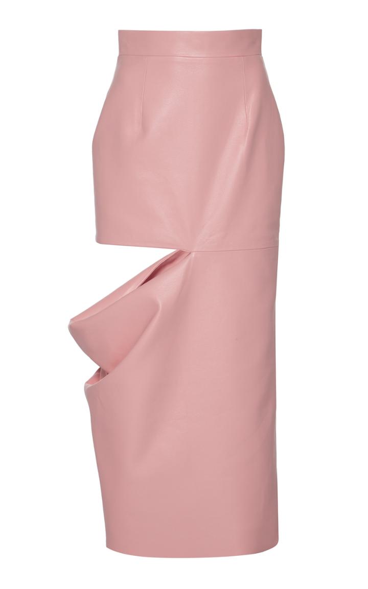Moda Operandi Matriel Cut Out Faux Leather Skirt Size: S