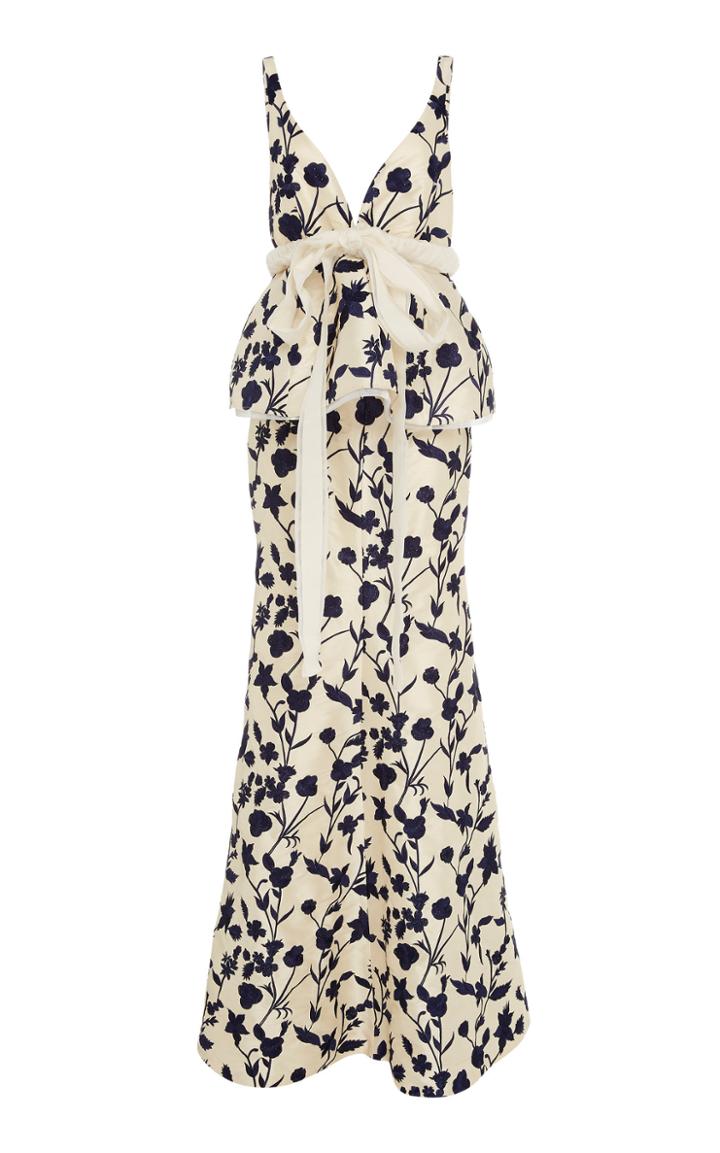 Brock Collection Floral Peplum Gown