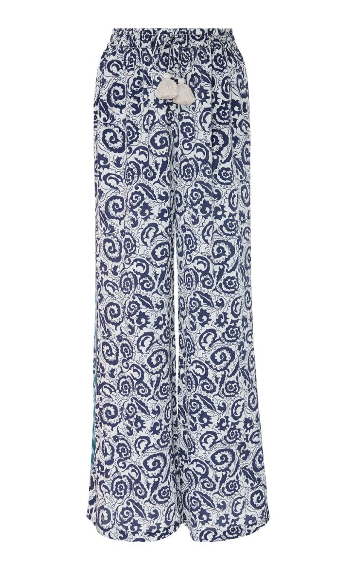 Le Sirenuse Positano Janet Printed Wide Leg Pant