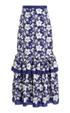 Moda Operandi Erdem Mariposa Layered Floral Print Skirt