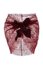 Marchesa Bow-accented Embellished Organza Shawl