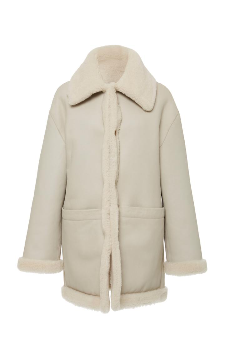 Tory Burch Oliver Shearling Coat