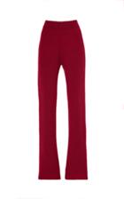 The Elder Statesman Ribbed-knit Cashmere Flared Pants