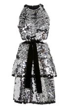 Proenza Schouler Cut Out Sequin Embroidered Dress
