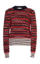 Tory Burch Lurex Stripe Mohair Sweater
