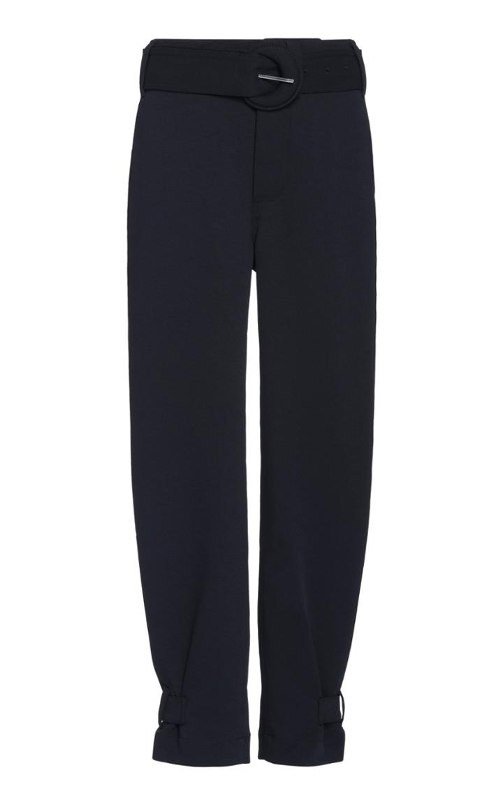 Proenza Schouler White Label Belted Piqu Cropped Pants