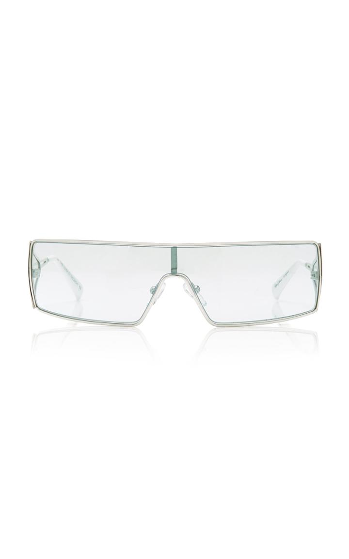 Adam Selman X Le Specs The Luxx Metal Square-frame Sunglasses