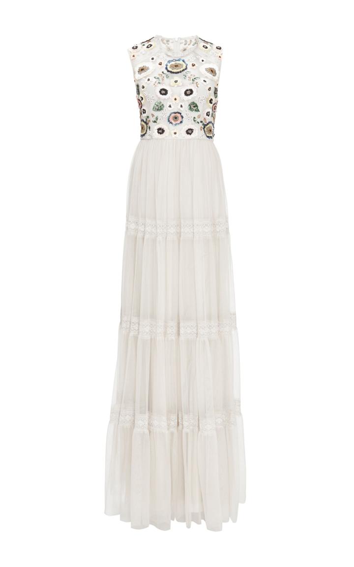 Needle & Thread Sky Blue Tiered Woodland Gown