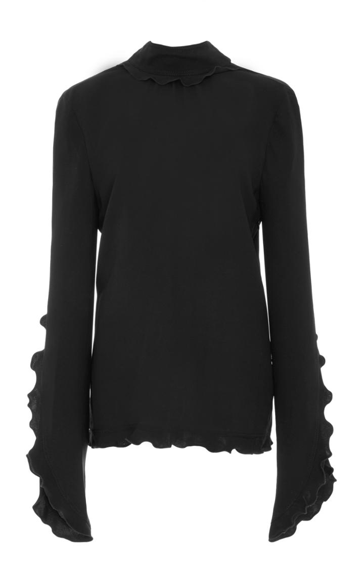 Derek Lam Ruffled Silk Blouse