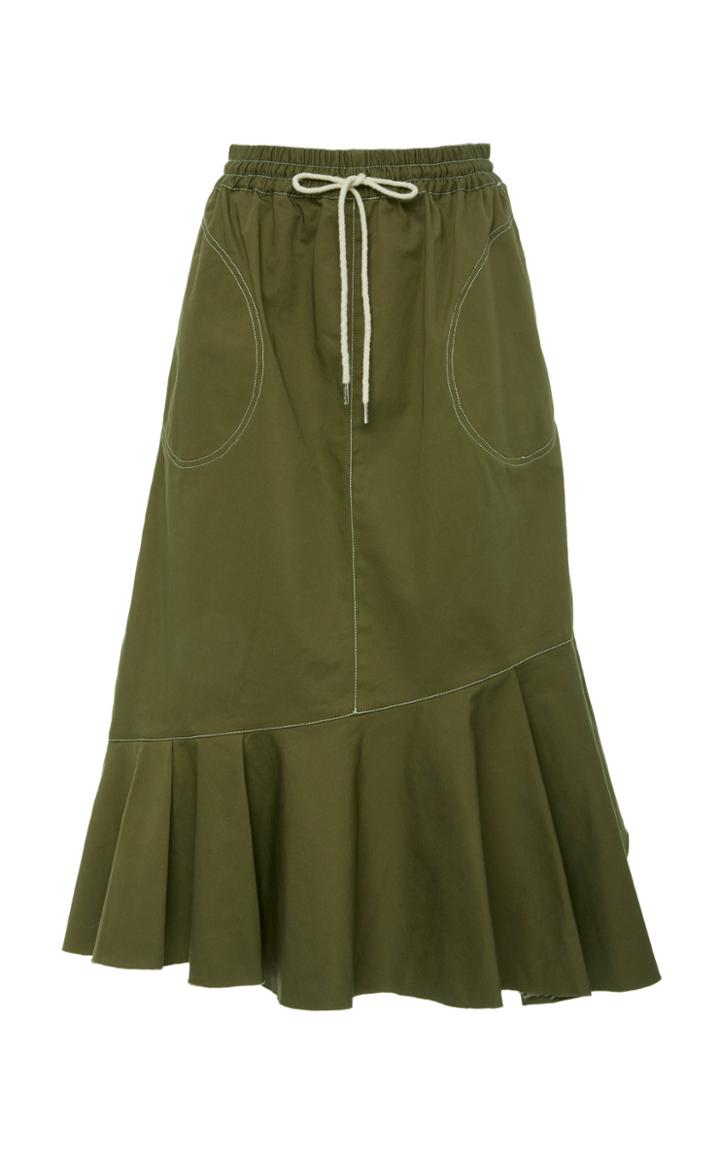 Lee Mathews Charlie Drill Asymmetric Skirt
