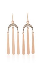 Sylva & Cie 14k Rose Gold Diamond Earrings