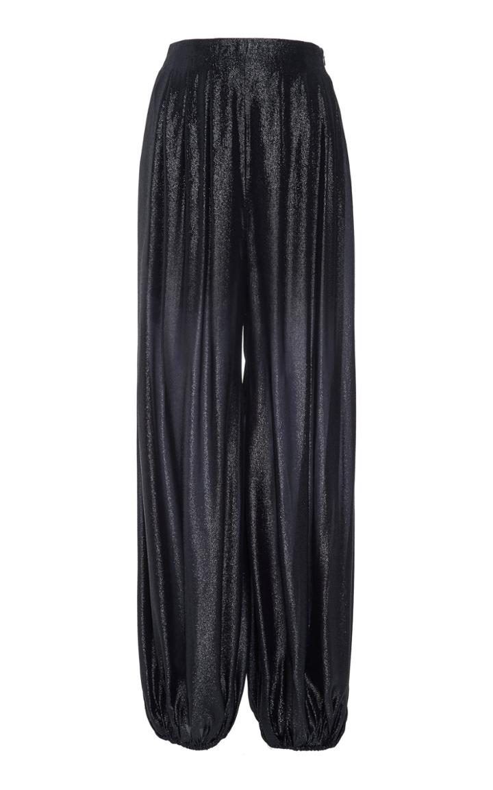 Cushnie Sparkle Chiffon Bubble Pants