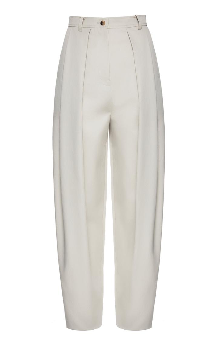 Moda Operandi Magda Butrym Harwich Pleated Cotton Pants Size: 36