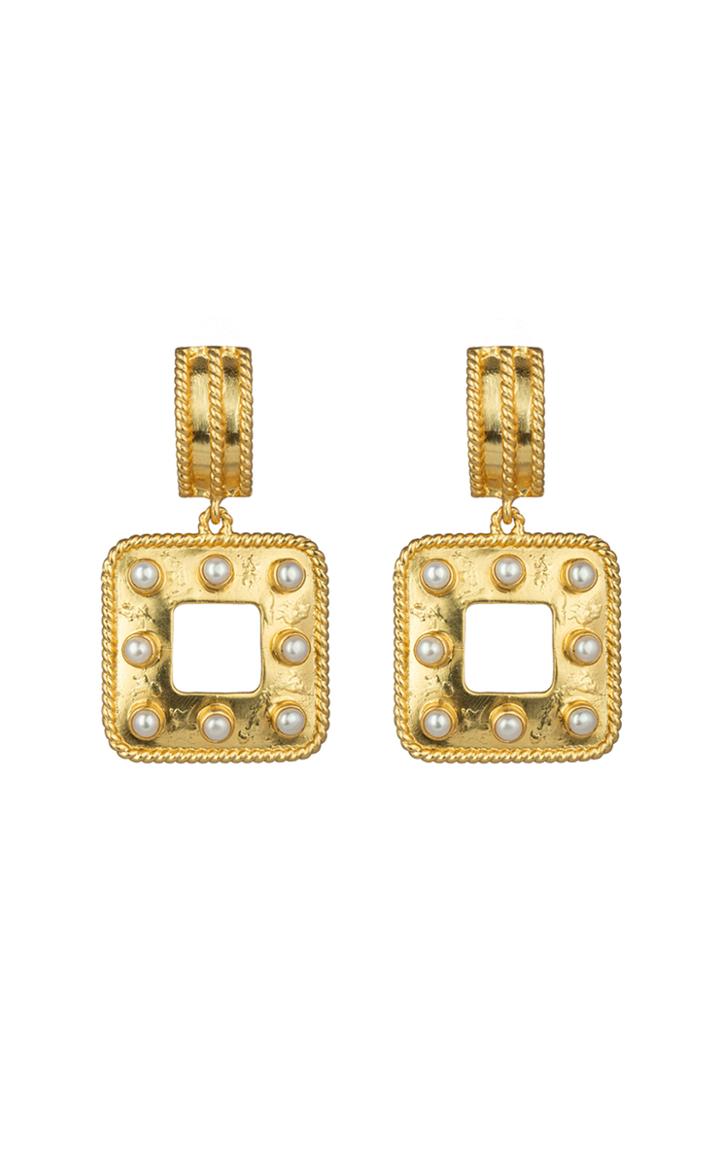 Moda Operandi Valre Hope 24k Gold-plated Pearl Earrings
