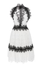 Naeem Khan Eyelet Mini Dress