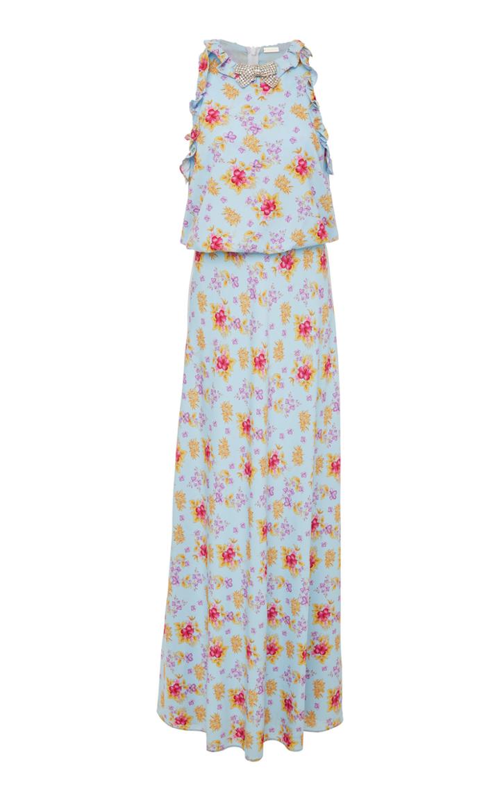 Dodo Bar Or Mariangela Ruffled Sleeve Column Dress