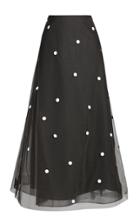 Yanina Demi Couture Dotted Midi Skirt