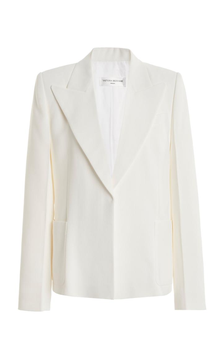 Moda Operandi Victoria Beckham Textured Double-breasted Blazer