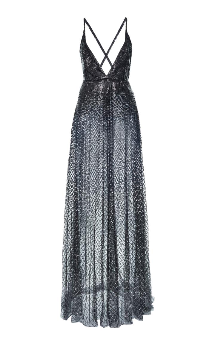 Moda Operandi Valentino Ombre Glittered Tulle Gown