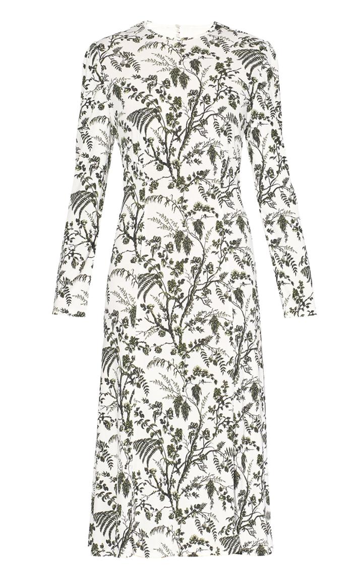 Moda Operandi Erdem Ivor Long-sleeved Midi Dress