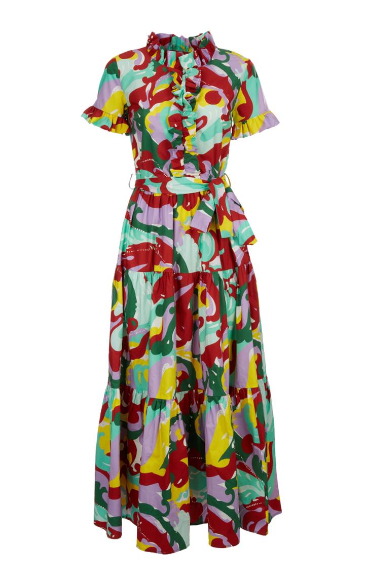 La Doublej Long And Sassy Printed Cotton Dress
