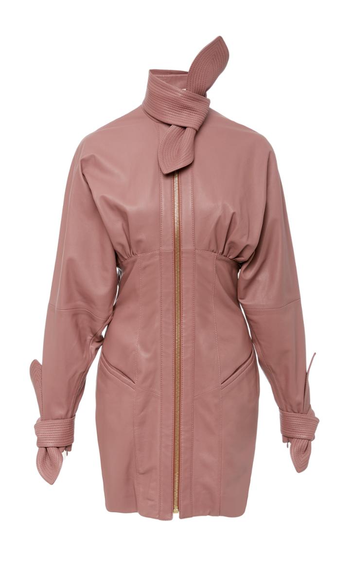 Zimmermann Tempest Leather Corset Mini Dress