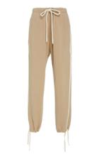 Bassike Tied Hem Cotton Fleece Sweatpants