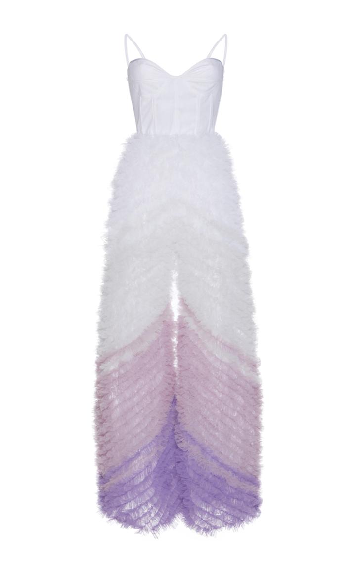 Giuseppe Di Morabito Degrade Ruffled Tulle Jumpsuit