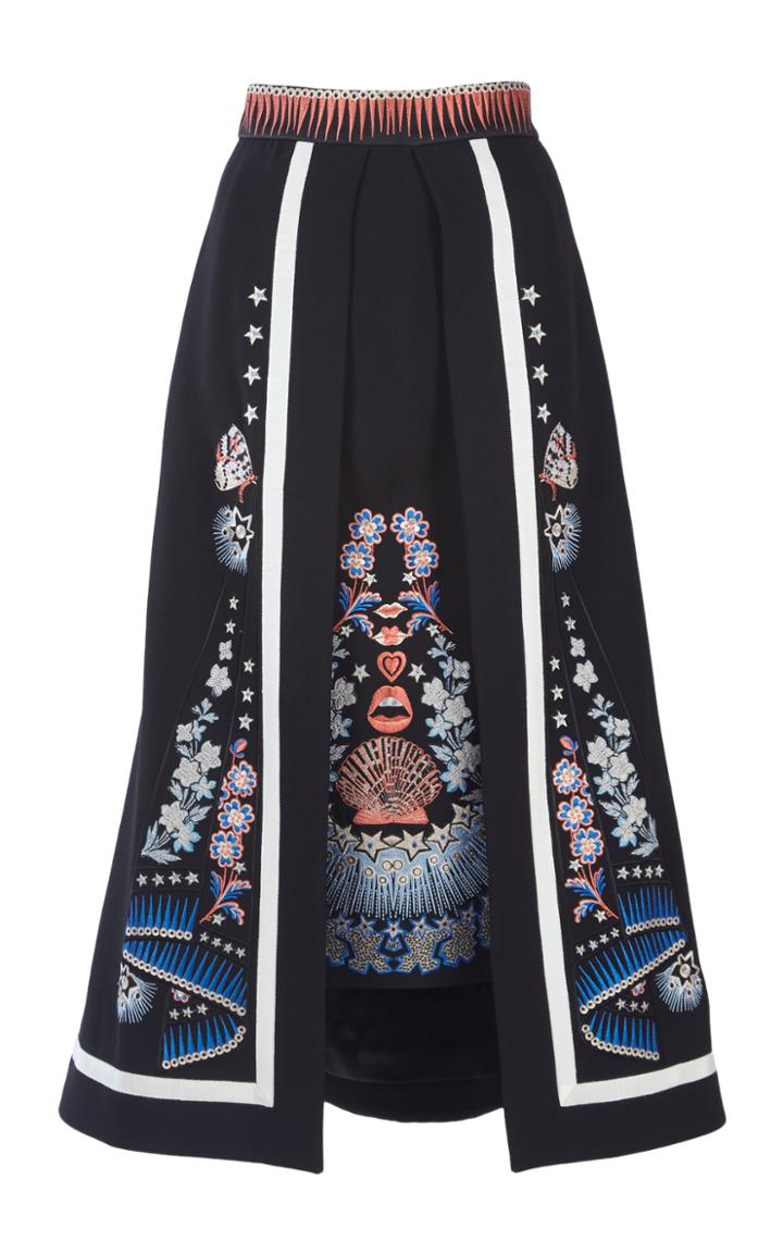 Temperley London Parchment Paneled Skirt