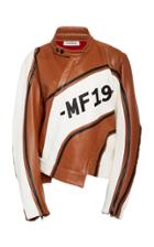 Monse Two Tone Leather Biker Jacket