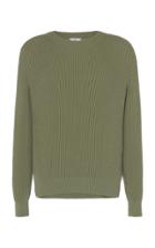 Ami Ribbed-knit Cotton Sweater
