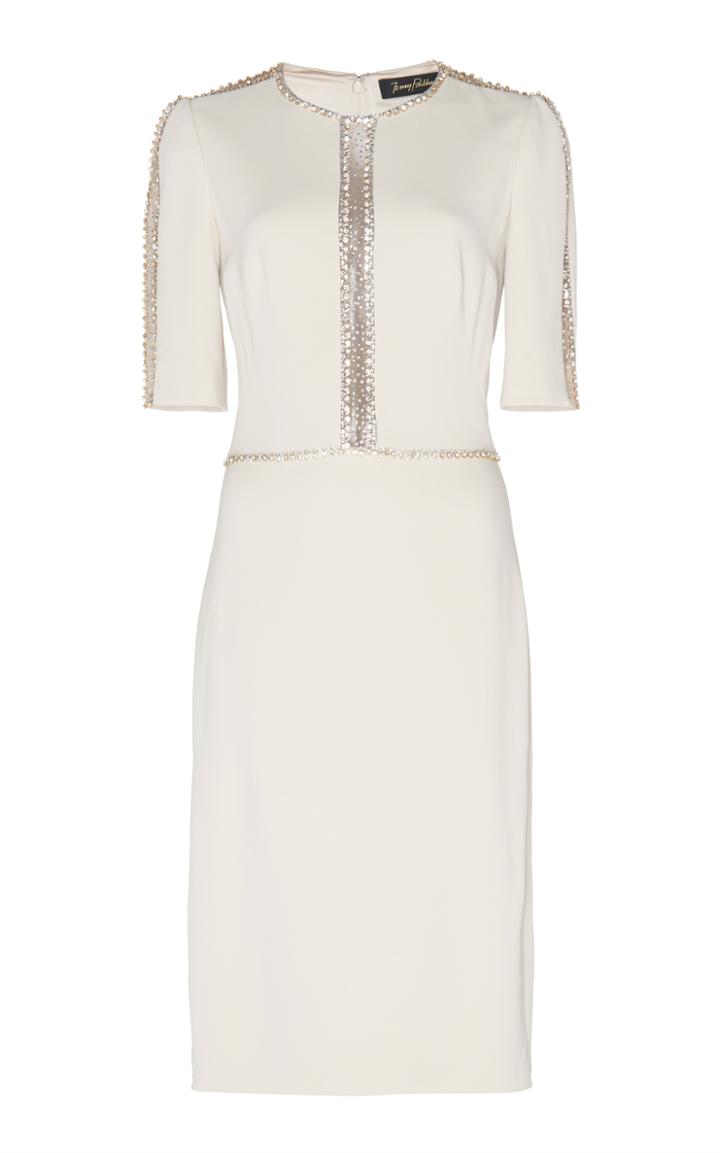 Jenny Packham Ira Crystal Slit Dress
