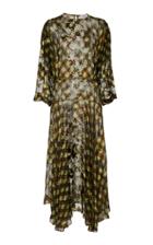 Preen By Thornton Bregazzi Brooke Sheer Jacquard Midi Dress
