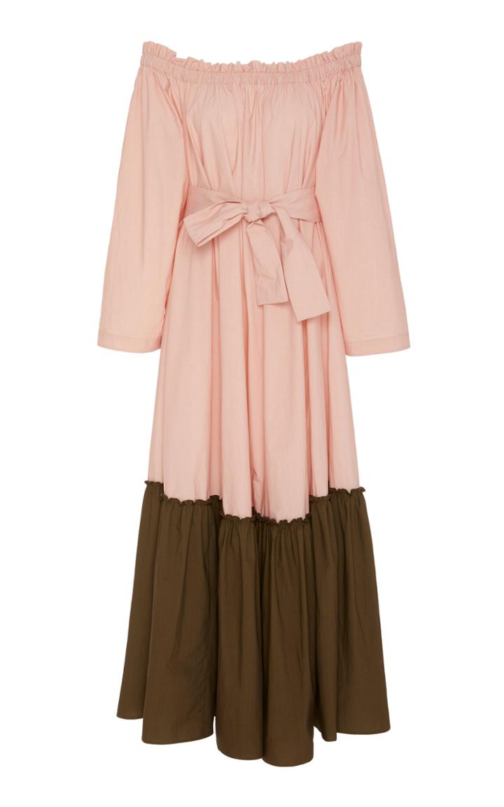 On The Island St Barts Off-the-shoulder Cotton Dress