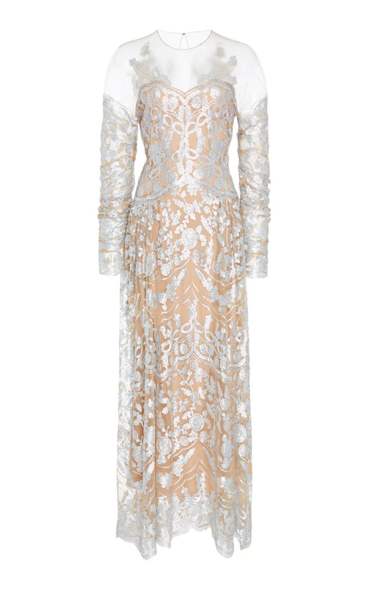 Alena Akhmadullina Embroidered Metallic Lace Dress