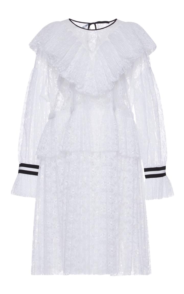 Msgm Ruffled Lace Dress