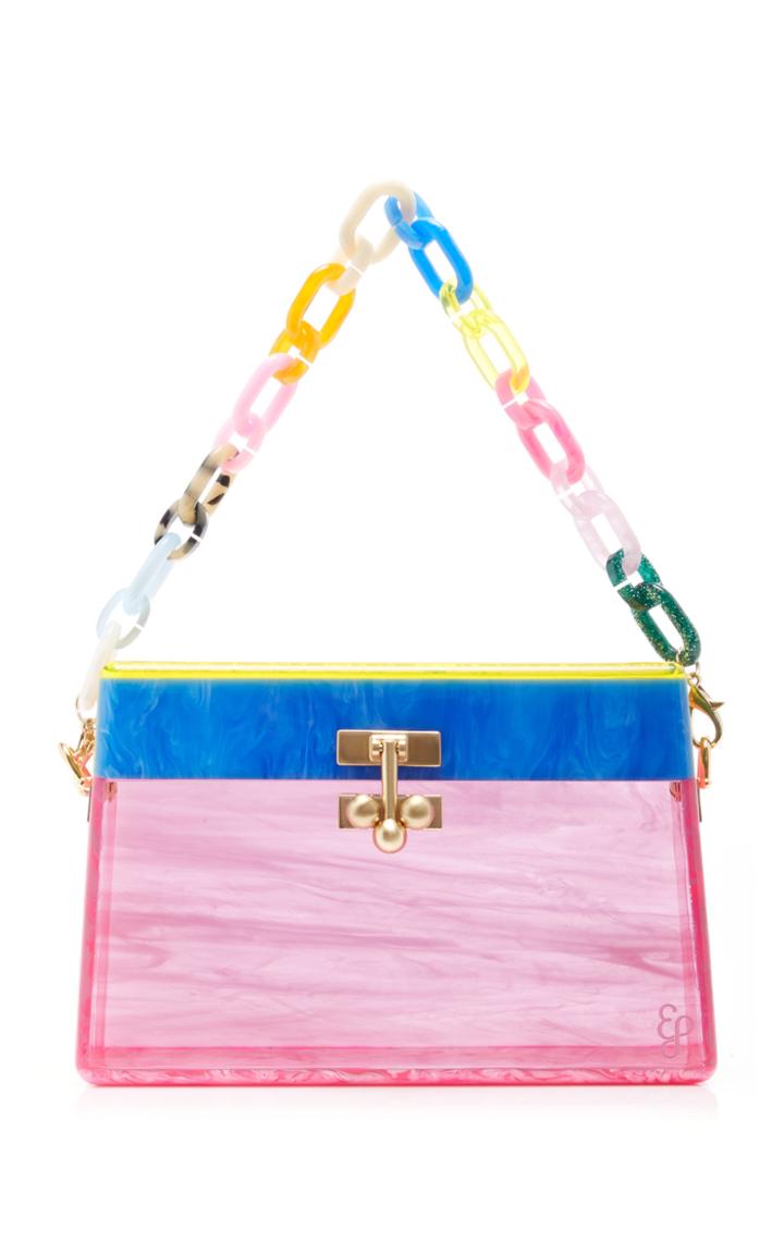 Moda Operandi Edie Parker Miss Mini Acrylic Rainbow Top Handle Bag