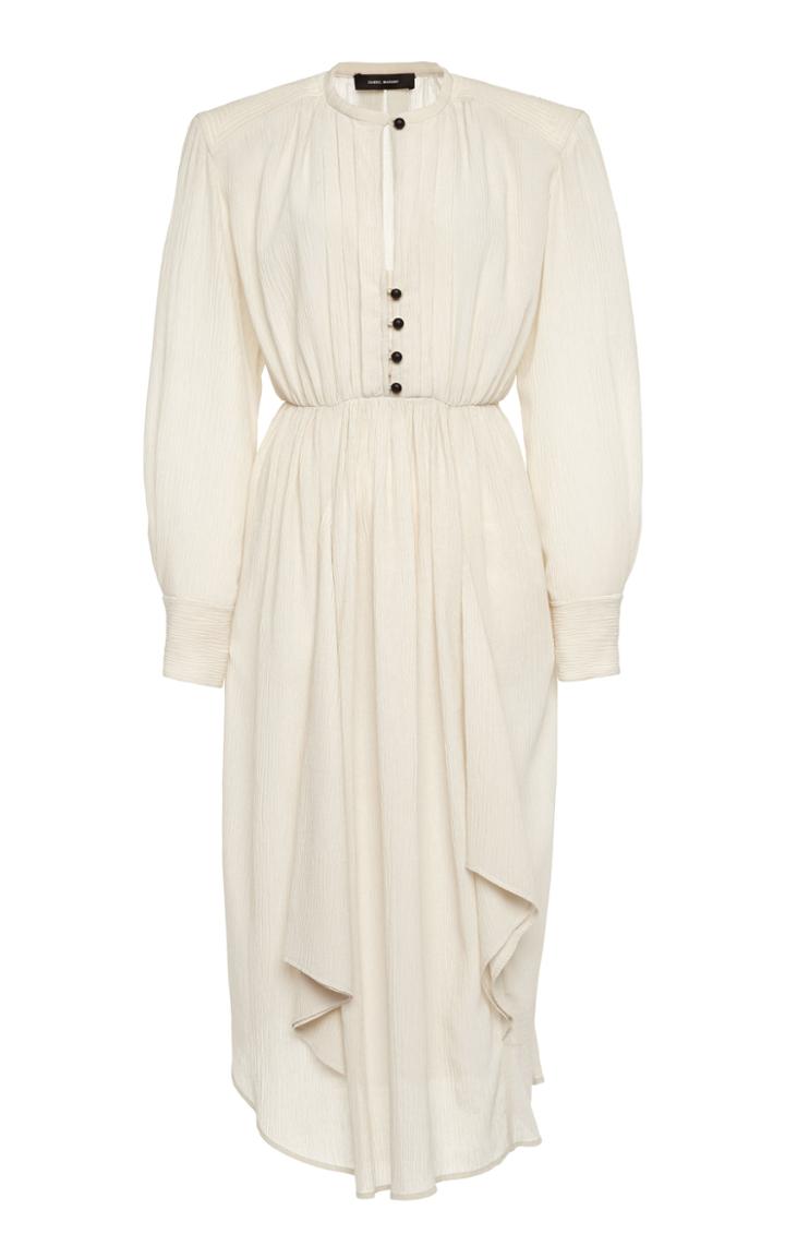 Moda Operandi Isabel Marant Delio Pleated Cotton-silk Dress