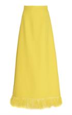 Andrew Gn Feathered Maxi Skirt